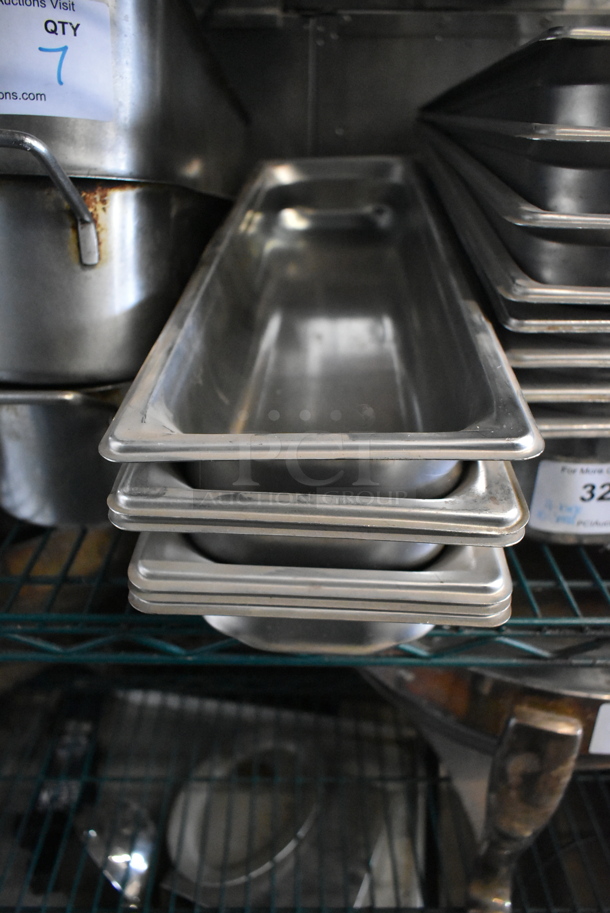 14 Stainless Steel Drop In Bins. 6.5x22x4, 6.5x22x2.5. 14 Times Your Bid! - Image 3 of 3