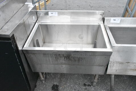 Stainless Steel Commercial Ice Bin. 