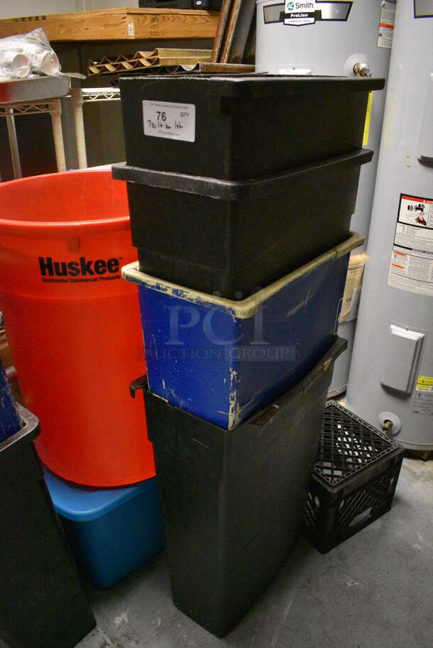 ALL ONE MONEY! Lot of 7 Slim Jim Trash Cans, 1 Trash Can, Bin. Includes 11x20x30. (kitchen) - Image 3 of 4