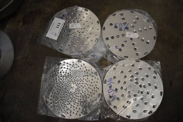 4 BRAND NEW! Metal Pelican Head Grating Blades; KD-3/16, KD-1/2, KD-5/16, KD-GD. 9.25x9.25. 4 Times Your Bid!