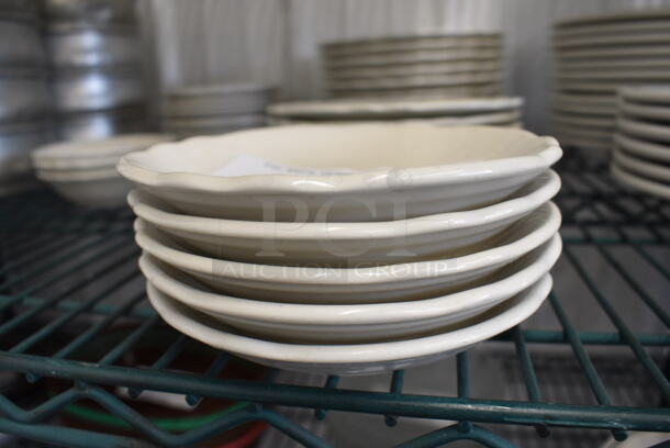 5 White Ceramic Saucers. 5.5x5.5x1. 5 Times Your Bid! - Image 3 of 4
