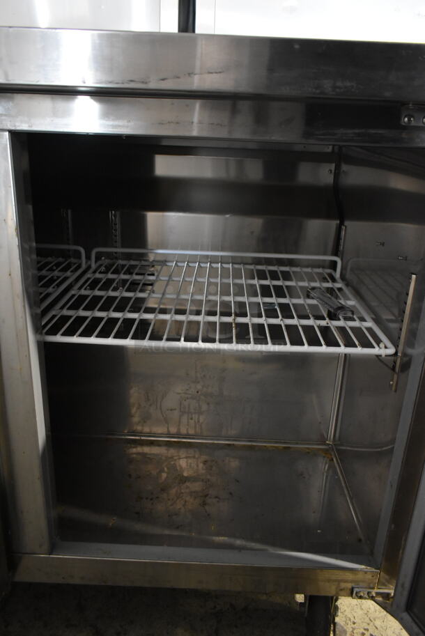 Avantco 178TUC72R Stainless Steel Commercial 3 Door Undercounter Cooler on Commercial Casters. 115 Volts, 1 Phase. Tested and Powers On But Does Not Get Cold - Image 8 of 9