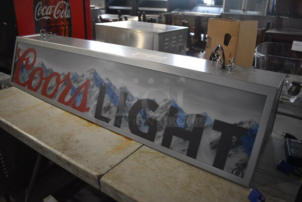 BRAND NEW! Coors Light Ceiling Mount Light Fixture. 50.5x13x11 - Image 4 of 5