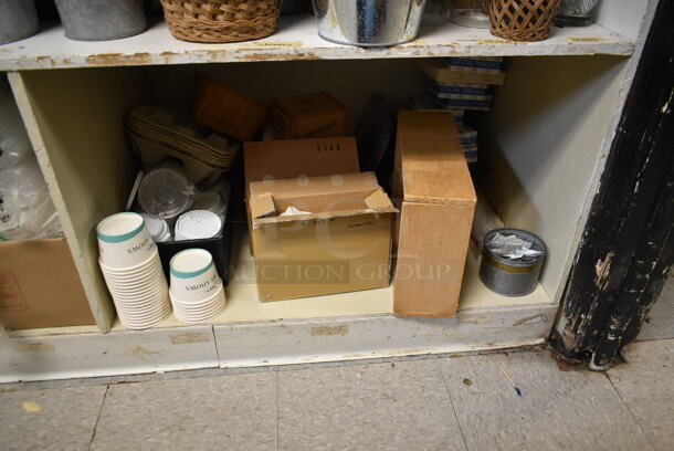 ALL ONE MONEY! Lot of 4 Tiers of Various Items Including Paper Products. (dish room) - Image 11 of 11