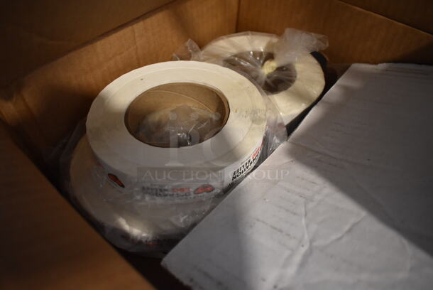 ALL ONE MONEY! Lot of 4 Boxes of Various Items Including Stickers, Plasticware and Plates - Image 3 of 4