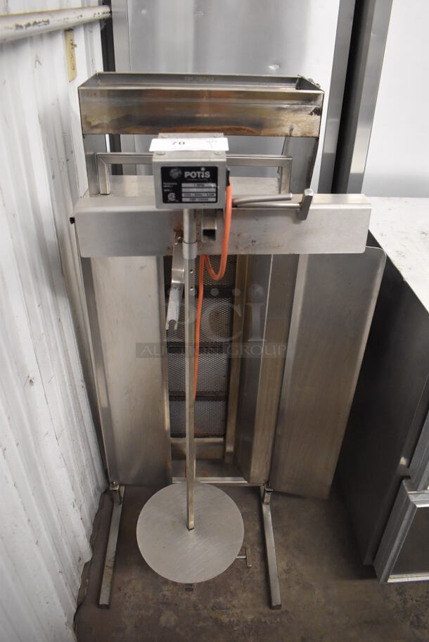 Potis 1 RPM Stainless Steel Commercial Countertop Gyro Machine. 115/125 Volts, 1 Phase. 25x25x45. Tested and Working! - Image 2 of 7