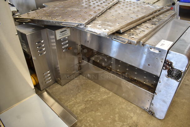 Ovention C20003PH Stainless Steel Commercial Electric Powered Conveyor Pizza Oven. Missing Conveyor Belt. 208/240 Volts, 3 Phase.
 - Image 5 of 7