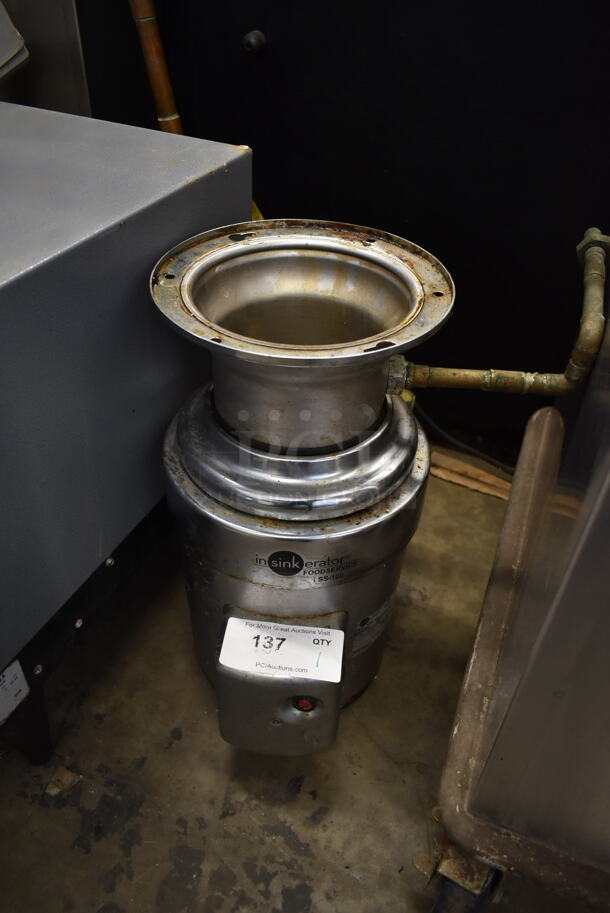 Insinkerator SS100-47 Metal Commercial Garbage Disposal Waste Disposer. 208/230/460 Volts, 3 Phase.  - Image 1 of 4