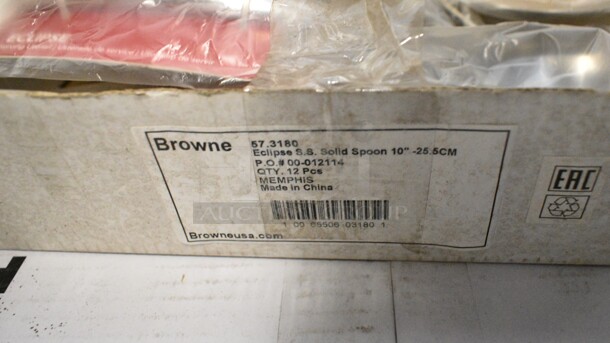 6 BRAND NEW! Boxes Including 10055817 Steak Knives, 6 Browne 57.3180 Eclipse Spoons. 6 Times Your Bid!  - Image 9 of 9
