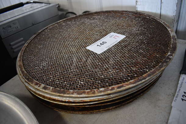 17 Metal Mesh Round Pizza Screens. 17x17. 17 Times Your Bid! - Image 2 of 3