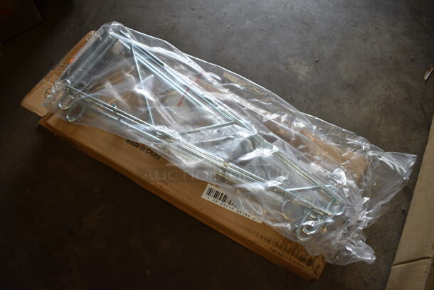 ALL ONE MONEY! Lot of 4 BRAND NEW IN BOX! Focus Chrome Double Wall Bracket. 19.5x3x7.5 - Image 2 of 3