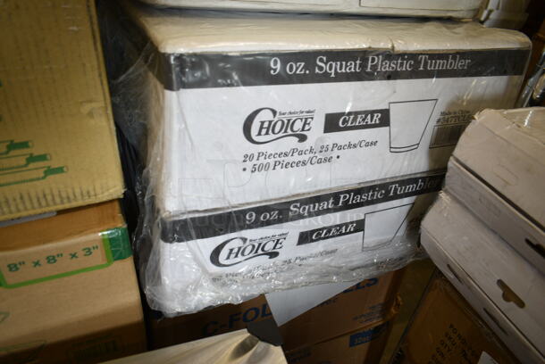 PALLET LOT of 20 BRAND NEW Boxes Including 130BKFSNSPH Visions Heavy Weight Black Wrapped Plastic Cutlery Pack with Napkin and Salt and Pepper Packets - 500/Case, 2 Box 347TCL9 Choice 9 oz. Clear Disposable Plastic Tumbler - 500/Case, 3 Box 50224336CL Lavex 12-16 Gallon 6 Micron 24" x 33" High Density Janitorial Can Liner / Trash Bag - 1000/Case, Blue Poly Dish Caddies, 245CPB10 PRINT Choice Kraft Corrugated Pizza Box, 2 Box 500L8B Choice 8 oz. Tall Black Hot Paper Cup Travel Lid - 1000/Case, 130WKFSNSPH Visions Individually Wrapped Heavy Weight White Plastic Cutlery Pack with Napkin and Salt and Pepper Packets - 500/Case, 50016W Choice 16 oz. White Poly Paper Hot Cup - 1000/Case, 50010W Choice 10 oz. White Poly Paper Hot Cup - 1000/Case, 395TO881 EcoChoice 8" x 8" x 3" Compostable Sugarcane / Bagasse 1 Compartment Take-Out Box - 200/Case, Eco-Products EP-ST772 7 3/4" Jumbo Green Renewable and Compostable Wrapped Straw - 9600/Case. 20 Times Your Bid! - Image 3 of 12