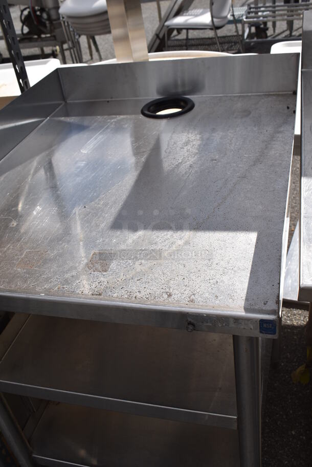 Stainless Steel Commercial Table w/ Under Shelves. 26x32.5x38 - Image 5 of 9