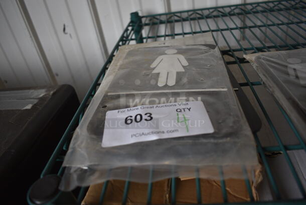 4 BRAND NEW! Women Signs. 6.25x9. 4 Times Your Bid! - Image 2 of 2