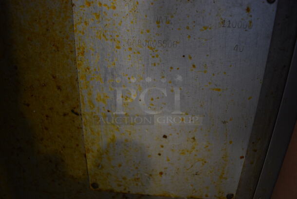 Pitco Frialator 14 Stainless Steel Commercial Floor Style Natural Gas Powered Deep Fat Fryer w/ 2 Metal Fry Baskets on Commercial Casters. 110,000 BTU. 15.5x30x50 - Image 8 of 8