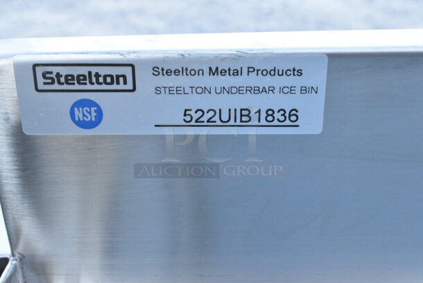 BRAND NEW SCRATCH AND DENT! Steelton 522UIB1836 18" x 36" Underbar Ice Bin with Bottle Holders - 119 lb. - Image 6 of 6