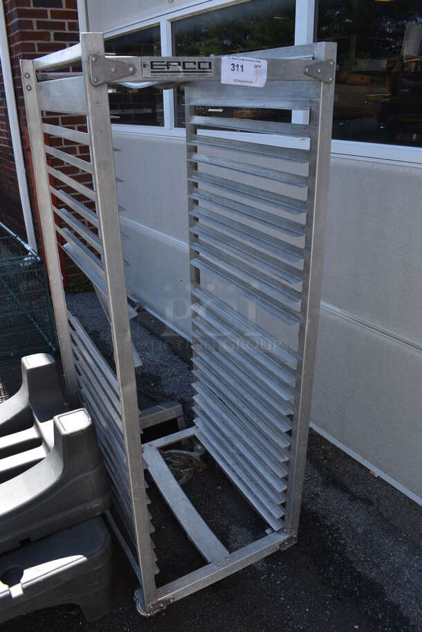 Metal Commercial Pan Transport Rack on Commercial Casters. 21x26.5x60.5 - Image 2 of 4