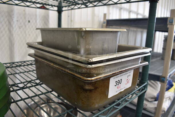 5 Various Stainless Steel Drop In Bins. Includes 1/2x4. 5 Times Your Bid! - Image 2 of 2