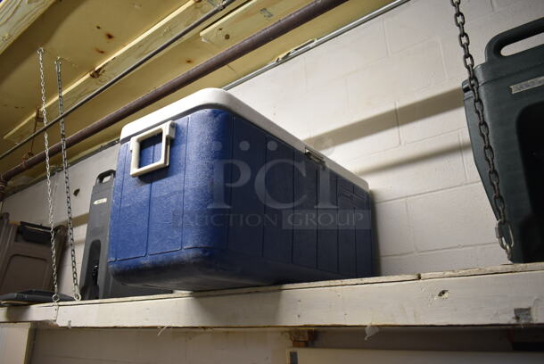 ALL ONE MONEY! Lot of Various Items Including Poly Beverage Holder Dispensers and Portable Cooler. (hallway) - Image 4 of 6