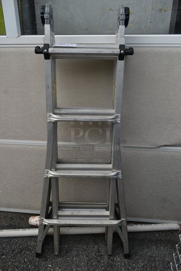20-127-T1AS Metal Straight and A Frame Ladder - Image 2 of 4
