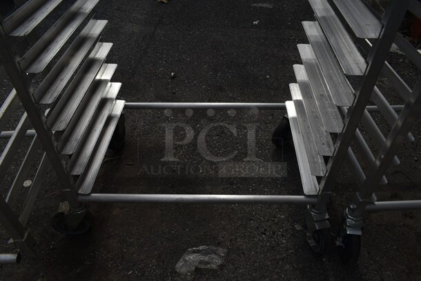 Metal Commercial Pan Transport Rack on Commercial Casters.  - Image 2 of 2