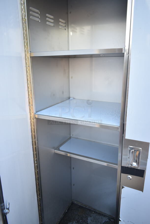 BRAND NEW SCRATCH AND DENT! Regency 600SMC48DDR Stainless Steel Commercial 2 Door Mop Sink Cabinet. - Image 3 of 5
