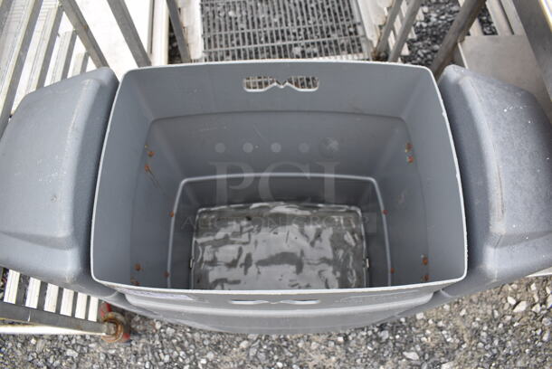 Commercial Zone Gray Poly Trash Can. 34x17x33 - Image 5 of 5