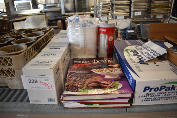 ALL ONE MONEY! Tier Lot of Various Items Including Books, Caddies and Paper Products - Image 3 of 5
