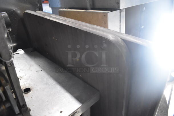 2 Wood Pattern Tabletops. 58x30x1. 2 Times Your Bid! - Image 2 of 3