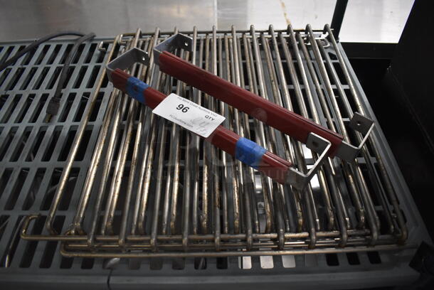 ALL ONE MONEY! Lot of Pieces for Full Size Convection Oven; 2 Handles and 4 Side Rack Holders.  - Image 1 of 3