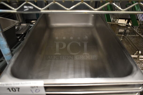 10 Stainless Steel Full Size Drop In Bins. 1/1x4. 10 Times Your Bid! - Image 2 of 3