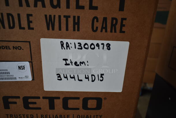 BRAND NEW SCRATCH AND DENT! Fetco L4D-15 Luxus 1.5 Gallon Stainless Steel Coffee Server with Stand - Image 4 of 12