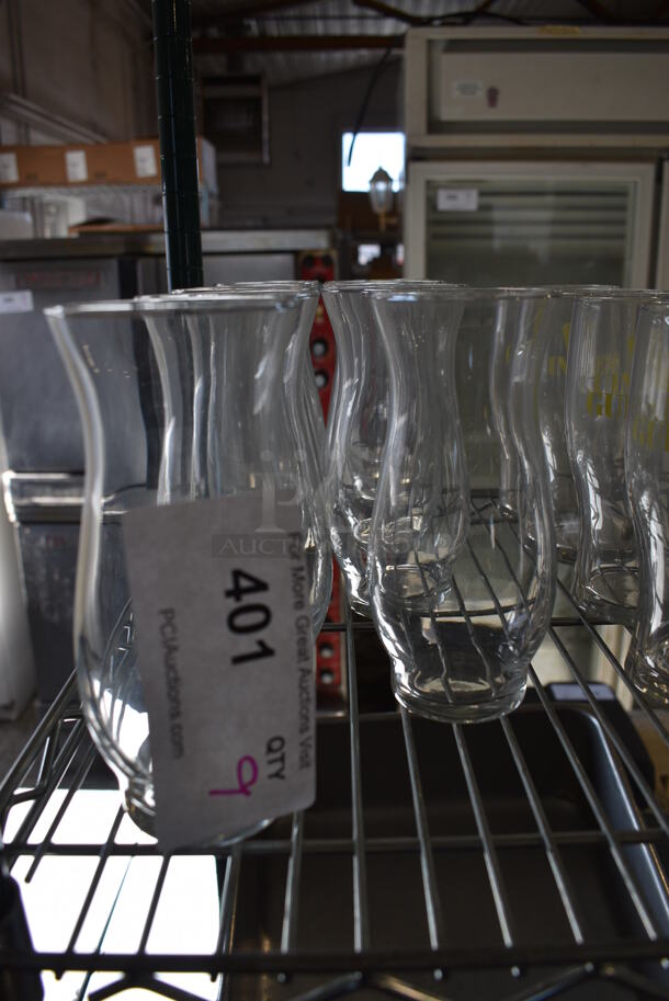 9 Beverage Glasses. 3x3x6.5. 9 Times Your Bid! - Image 1 of 3