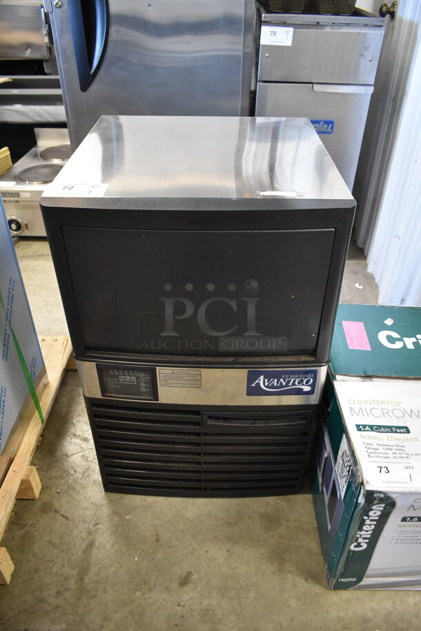 BRAND NEW SCRATCH AND DENT! 2023 Avantco 194UCF120A Stainless Steel Commercial Undercounter Self Contained Ice Machine. 115 Volts, 1 Phase.
