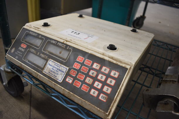Berkel Model DX342 Metal Commercial Countertop Food Portioning Scale. 14x14x4. Cannot Test Due To Missing Power Cord - Image 2 of 4