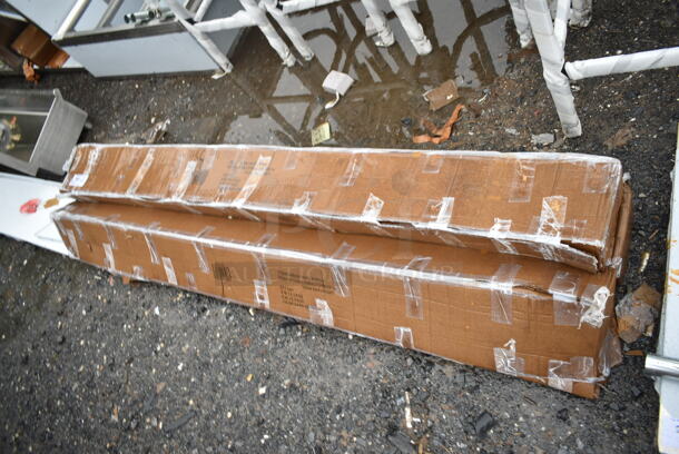 3 BRAND NEW SCRATCH AND DENT! Lancaster Table & Seating 164TCB3096B Connector Bar for 30x96 Bar Height Table. 3 Times Your Bid! - Image 3 of 5
