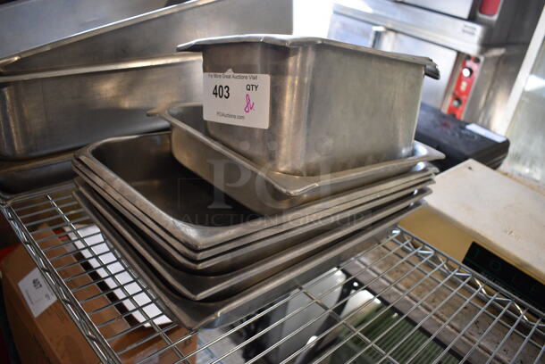 8 Various Stainless Steel Drop In Bins. Including 1/3x6. 8 Times Your Bid! - Image 2 of 4