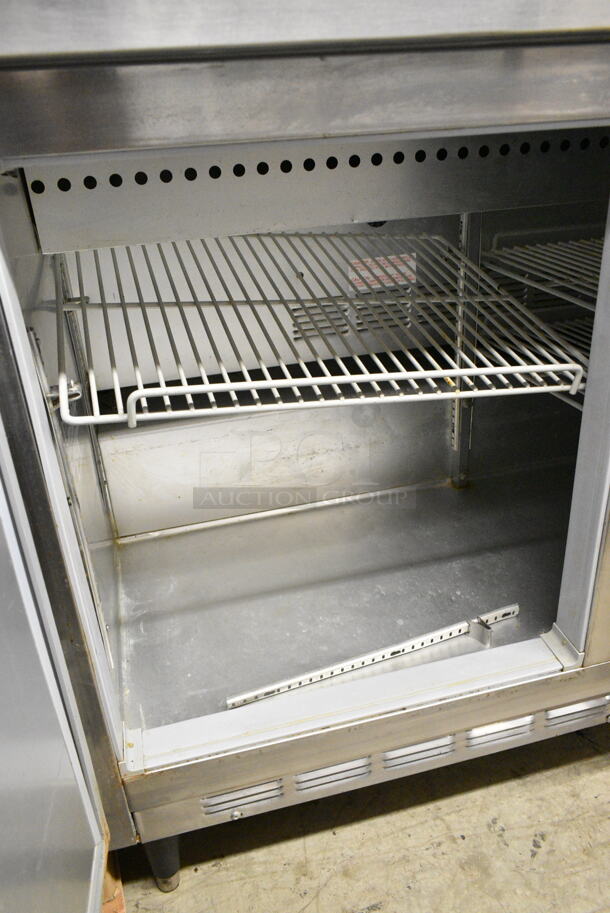 Beverage Air SP48-10 Stainless Steel Commercial Sandwich Salad Prep Table Bain Marie Mega Top. 115 Volts, 1 Phase. Tested and Powers On But Does Not Get Cold - Image 4 of 6