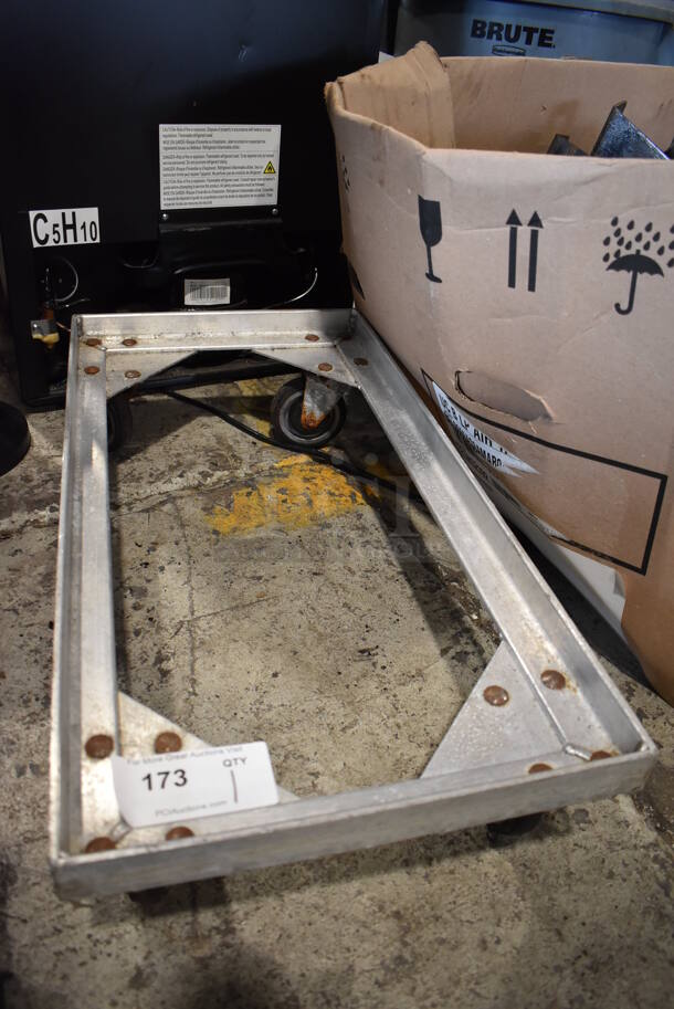 Metal Commercial Dolly on Commercial Casters. 14.5x28.5x7 - Image 2 of 3