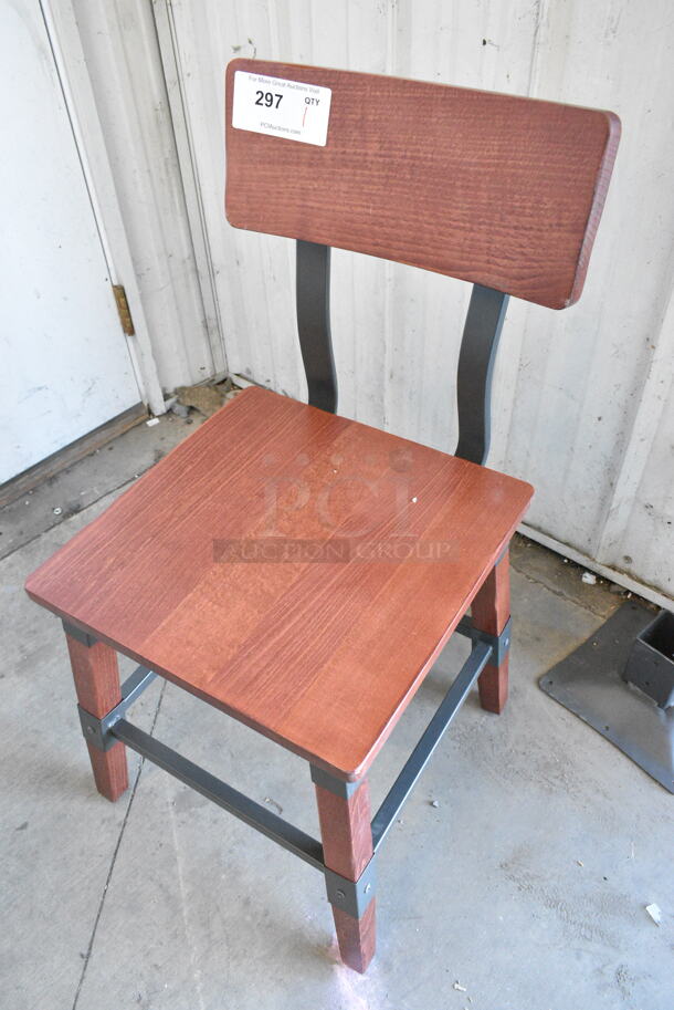 BRAND NEW SCRATCH AND DENT! Wooden Dining Height Chair.  - Image 3 of 3