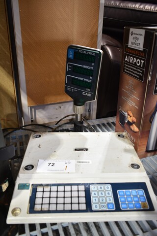 CAS AP-1 Metal Countertop Scale. 120 Volts, 1 Phase. Tested and Working!