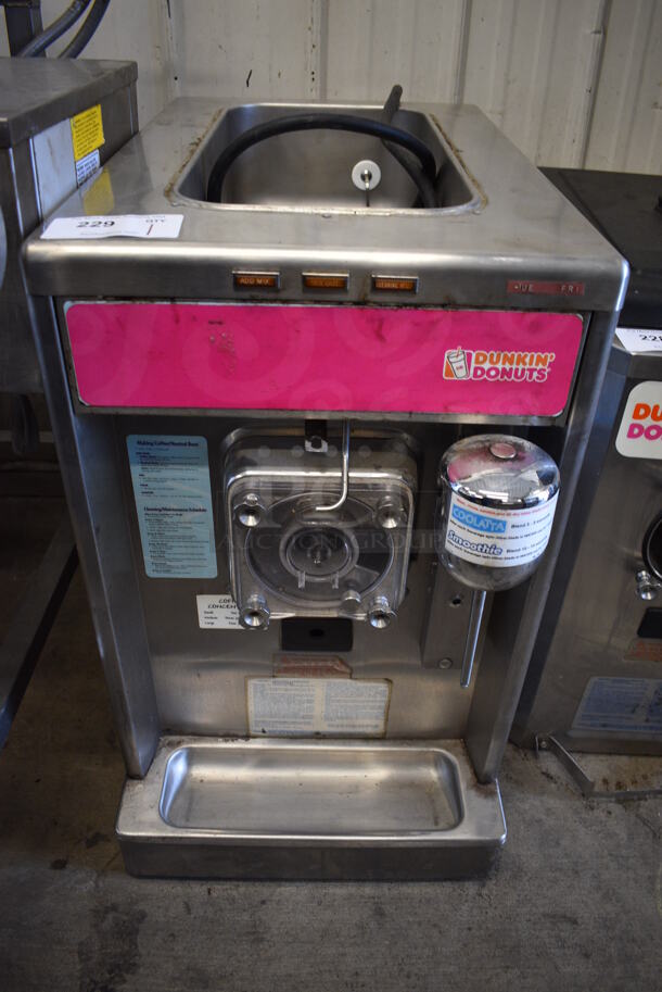 Taylor 340-27 Stainless Steel Commercial Countertop Single Flavor Frozen Beverage Machine w/ Drink Mixer Attachment. 208-230 Volts, 1 Phase. 18x32x31 - Image 1 of 6