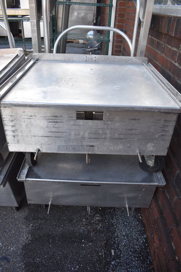 2 Metal Commercial Dollies w/ Push Handle on Commercial Casters. 27x27x40. 2 Times Your Bid! - Image 3 of 3