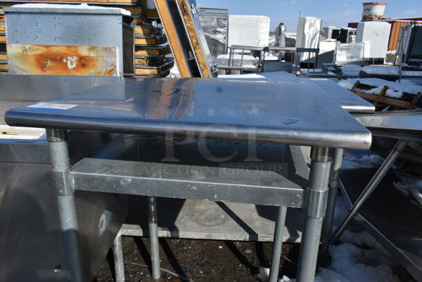 Stainless Steel Commercial Table w/ Metal Under Shelf. - Image 3 of 4