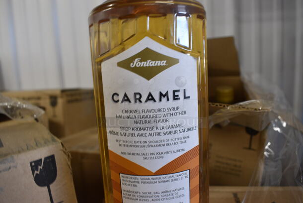 PALLET LOT OF 98 BRAND NEW Boxes of Fontana Caramel Flavoured Syrup Bottles. 4 Bottles Per Box. Total of 390 Bottles. 98 Times Your Bid! - Image 3 of 6