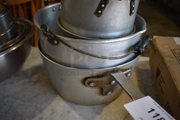 ALL ONE MONEY! Lot of 5 Various Items; 4 Stock Pots and 1 Sauce Pan. Includes 9x7x4.5 - Image 4 of 4