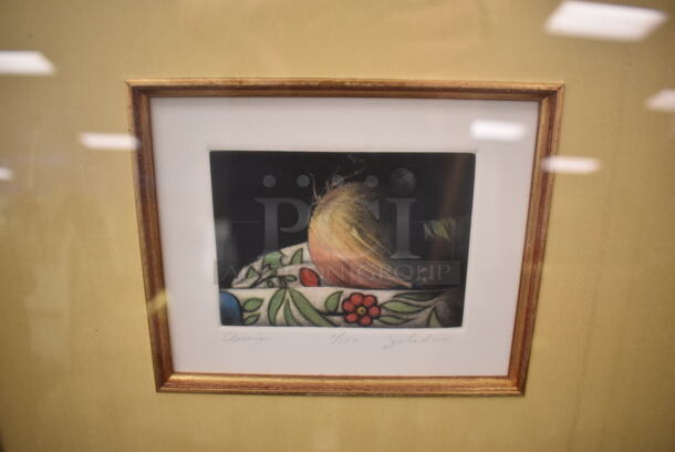 2 Framed Pictures of Flower and Coconut. 14x2x15, 17.5x1x21. 2 Times Your Bid! - Image 2 of 9