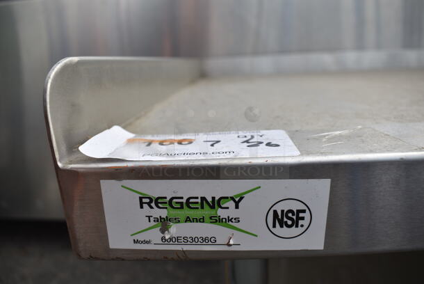 Regency 600ES3036G Stainless Steel Commercial Equipment Stand w/ Under Shelf.  - Image 3 of 3