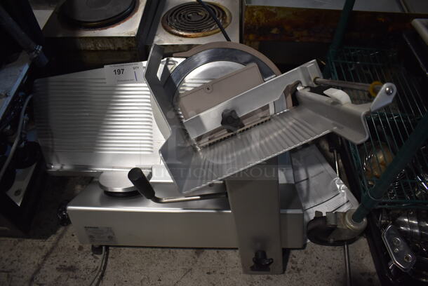 2011 Bizerba GSP V Stainless Steel Commercial Countertop Meat Slicer. 120 Volts, 1 Phase. Tested and Working!