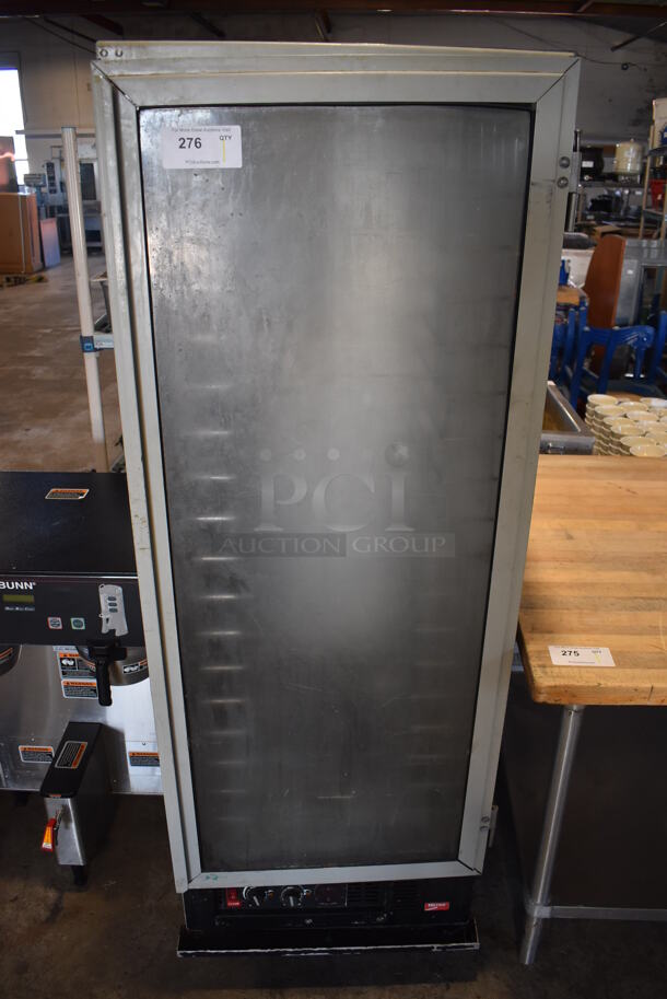Metro CM2000 Metal Commercial Warming Holding Cabinet on Commercial Casters. 24.5x33x69.5. Cannot Test Due To Plug Style